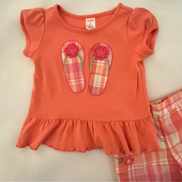 Gymboree Fairy Blossoms 2 pc Plaid Sandal Set - Picture 2 of 6